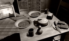 A last meal. Reconstruction.