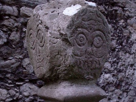 Medieval Head in Loose Churchyard