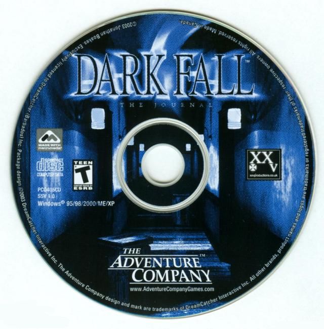 Dark Fall: Disks of Darkness. Rare.