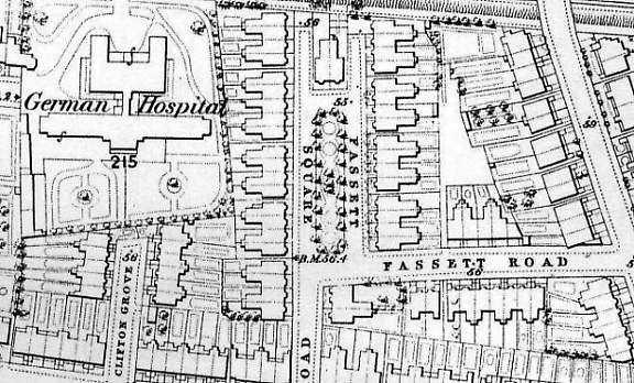 1870 : Map of Fassett Sq.