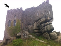 The folly castle at Carn Brea was once a medieval hunting lodge, high above the industrial town of Redruth.