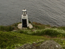 The old lighthouse on the coast path has been used several times in the Crown games, most notably for secret rendevous!