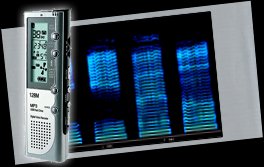 MP3 Dictaphone with sound activation.