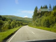 A deserted main road on Mull.