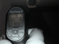 Joanne White uses the IRThermometer