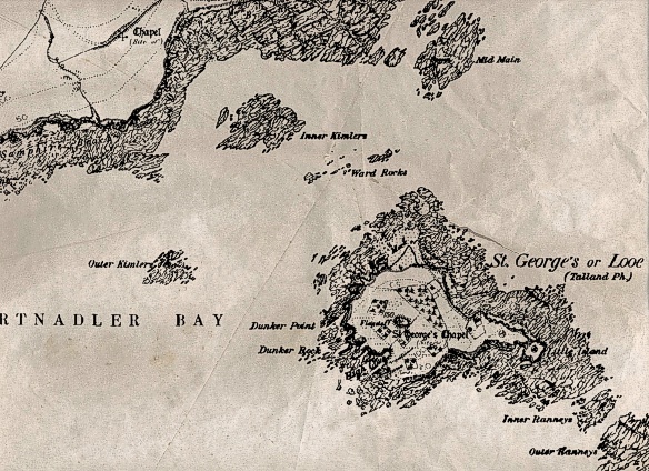 A historical map of Looe/Hannafore and the Island.
