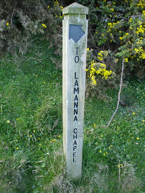 During daylight hours, you can be in no doubt which way leads to the 'Lammana Chapel'.