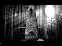 An ancient monument, lost in The Carrion Wood.